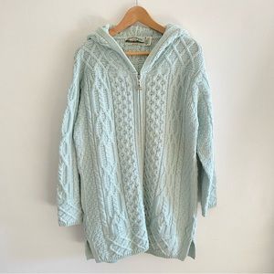 ARAN CRAFTS Merino Wool Hooded Sweater